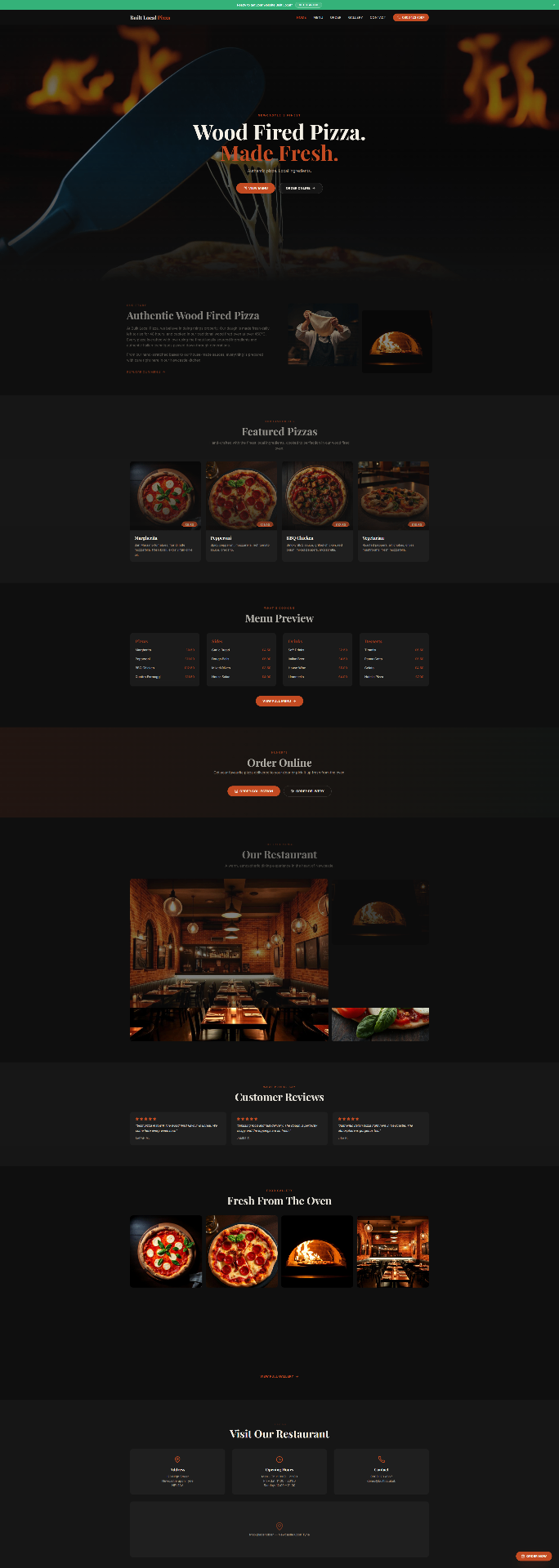 Demo site for Restaurants & Takeaways